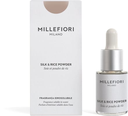 Millefiori Milano - Geurolie voor Aroma Diffuser 15 ml - Silk & Rice Powder - Geurverspreider