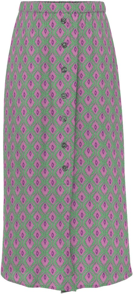 ONLY - ONLNOVA LIFE VIS BUTTON SKIRT WVN - Dames - Rokken