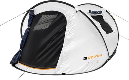 Deryan Dome Pop Up Tent - 2 pers. - 2000MM Waterkolom - UV 50+ - Cream