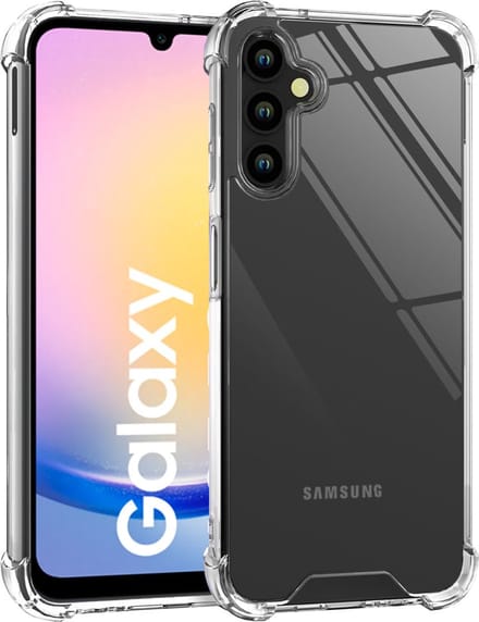 Hoesje geschikt voor Samsung Galaxy A25 / A24 - Shockproof Transparant Back Cover Case