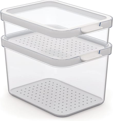 Rotho - Set koelkastorganizer 2 stuks CAUMA 1,2 l + 2,15 l