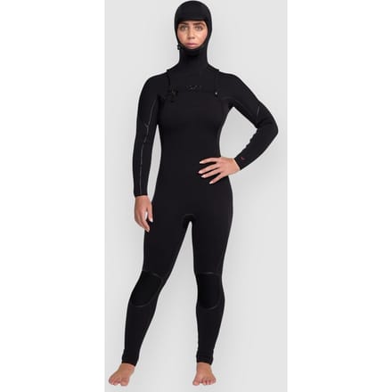 Dames surf wetsuit met capuchon Roxy Elite Xtra Warm 5.4 mm Front-Zip