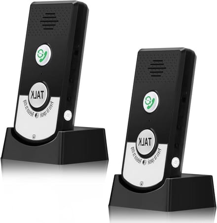 Draadloos Intercom Systeem - 2-weg Communicatie - Thuis Kantoor - 1000m Bereik - 2 Pack - Wit