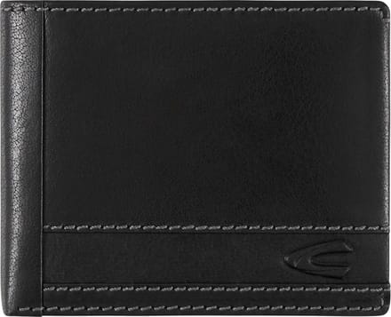 camel active Leren Portemonnee Field Jeans Wallet Black Zwart
