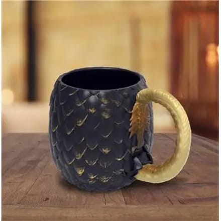 Paladone Dragon Egg Keramische Mok - 500 ml, Goud & Zwart