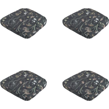 Madison - Zitkussen Wicker Donna grey canvas eco+ - Ca. 48x48 cm - Set van 4