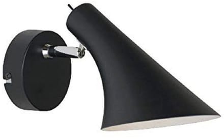 Zwarte Wandlamp 40W E14 Tijdloos Design voor Binnen