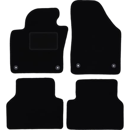 Zwarte veloursmatten voor: Volkswagen Tiguan I minivan (2007-2015)