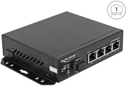 Delock Gigabit Ethernet Switch 4 Port + 1 SFP