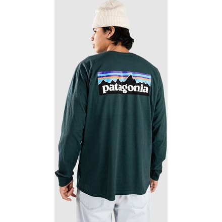 Patagonia P-6 Logo Responsibili Longsleeve groen
