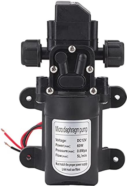 Hogedruk waterpomp DC 12V - 5 l/min - Voor caravans, campers en boten