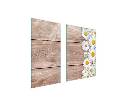 TMK ArtDeko Glas - Snijplank - 75x52 cm - Hittebestendig - Beschermplaat