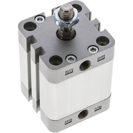 ISO 21287 Compacte Enkelwerkende Cilinder 40-25mm - Magnetisch - Mannelijke Stang