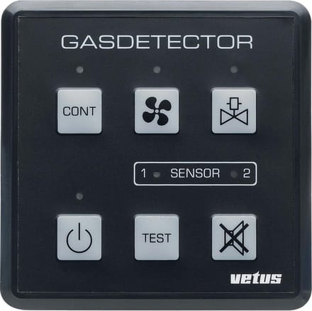 VETUS gas/koolmonoxide detector - 12/24 Volt - incl. sensor