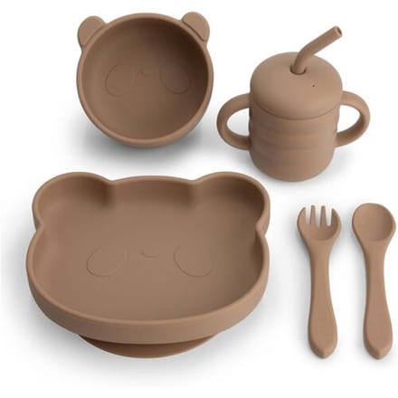 Prénatal siliconen eetset Brown unisex
