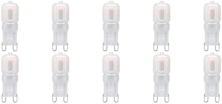 LED Lamp 10 Pack - Velvalux - G9 Fitting - Dimbaar - 3W - Helder/Koud Wit 6000K - Melkwit | Vervangt 32W