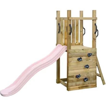 Swingking Speeltoren Irma Met Glijbaan Pastel Roze