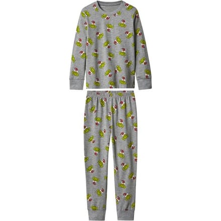 Lidl Kinder kerstpyjama The Grinch (Grijs, 122/128)