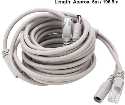 Allecto - RJ45 Ethernet Kabel - IP Camera Kabel - 5M - 10Mbps / 100Mbps - Netwerkverbinding