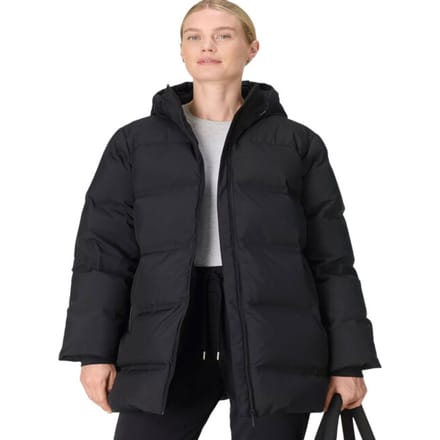 Sweaty Betty Nimbus Mid Waterproof Puffer ZWART - Maat L