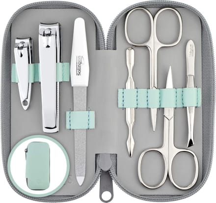 marQus Manicureset 7-delig - Echt Leren Etui, Solingen - Mint