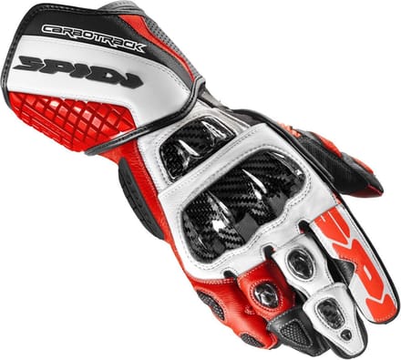 Spidi Carbo Track Evo Zwart Rood Wit - Maat M - Handschoen
