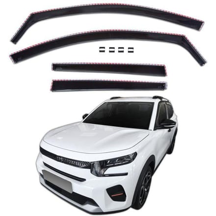 Wind deflectors - Citroën C3 IV / ë‑C3 IV (2024-) - 4 stuks - Aerodynamisch - Eenvoudige montage