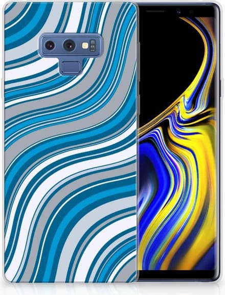 Samsung Galaxy Note 9 TPU bumper Waves Blue