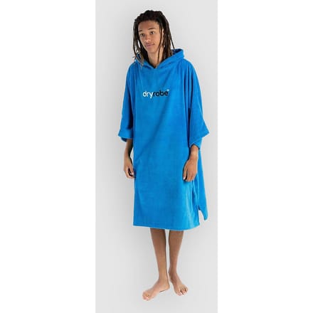 Dryrobe Towel Robe Organic Cotton Surf Poncho blauw