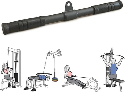LAT Pull Down Bar met Draaibare Kabel en Stil Katrol voor Thuis Gym - Verbeter Triceps en Grip