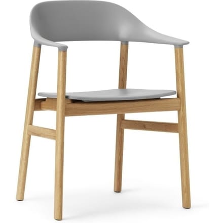 Normann Copenhagen - Herit Armleunstoel - grijs - eiken - 4 - 6 Wochen