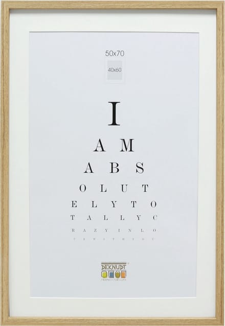 Deknudt Frames fotolijst - eik met passe-partout - 40x60 cm / 50x70 cm