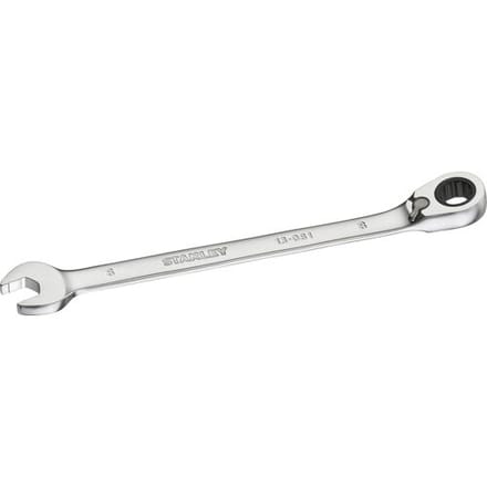 Stanley - FATMAX Omkeerbare Ringsteeksleutel met ratel 8mm - Steeksleutel - Sleutelgereedschap - 1 Stuk(s)