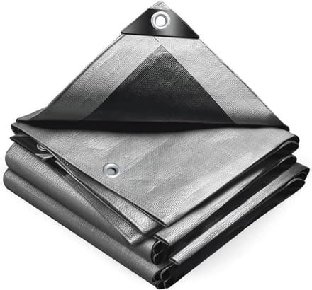 Duurzaam Waterdicht Afdekzeil 4 x 8 m - Polyethyleen 240 g/m² voor Tuin en Zwembad