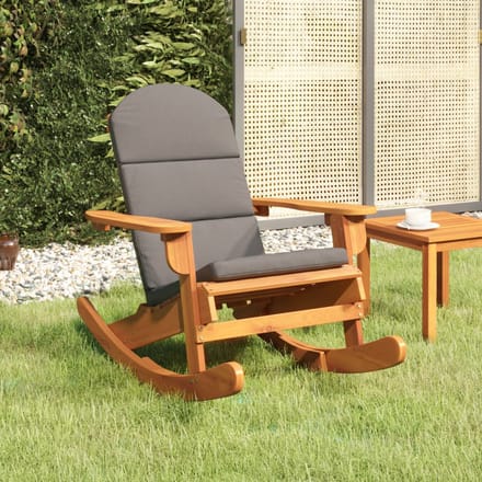 vidaXL - Schommelstoel - Adirondack - met - kussens - massief - acaciahout