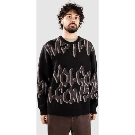 Volcom Stone Jacquard Gebreide Trui zwart