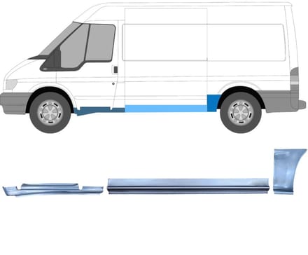 Reparatiepaneel set voor Ford Transit 2000-2013 / Links