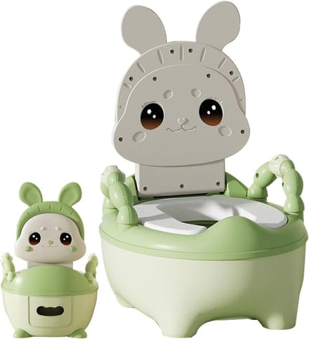 Kinder Potty Training Toilet - Potje Kinderen - Zindelijkheidstraining - Antislip Basis - 38.4 x 32 cm - Groen