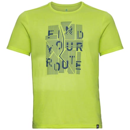 Odlo Shirt Ronde Hals Korte Mouwen MILLENNIUM ELEMENT GROEN - Maat M