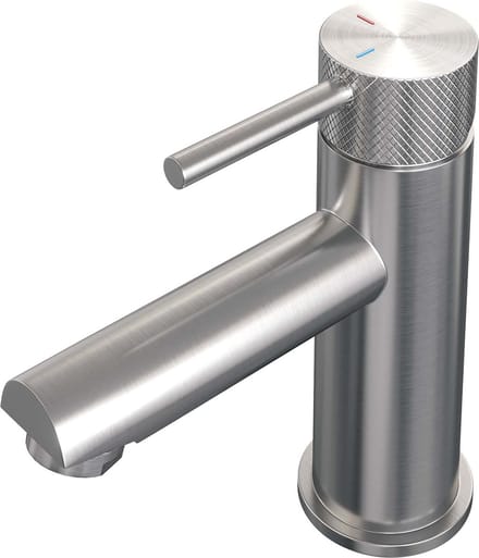 Brauer Brushed carving Wastafelmengkraan opbouw - laag - model a - PVD - geborsteld RVS