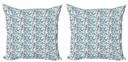 ABAKUHAUS Fruit kussenhoezen-set – 2x45x45 – dubbelzijdig – multicolor