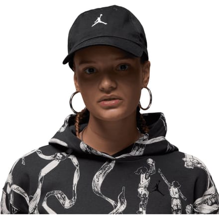 Jordan Club Unstructured Curved-bill Pet Zwart K010