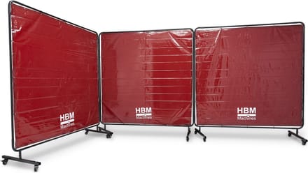 Verrijdbaar Lasscherm, Lasgordijn, Slijpscherm Met Frame 174 x 522 cm