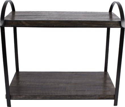 Etagere "Merel" zwart mango 38x20,5x34,5cm