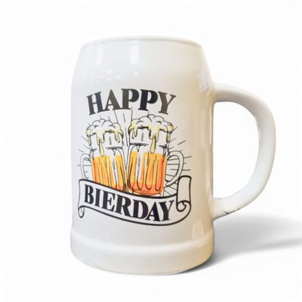Bierpul Bier - steen - bourgondisch - 0.5L - Happy Bier Day