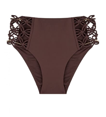 Aubade Gipsy Muse - Bikinislip taille - Maat 40 - Bruin - 2P24