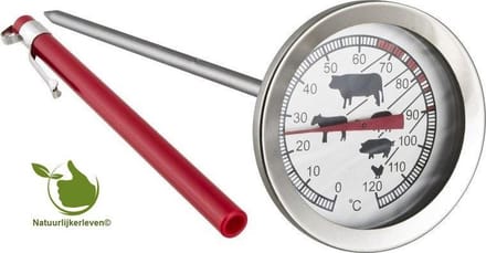 Thermometer voor barbecue 0 ° C + 120 ° C