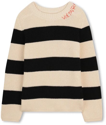Zadig & Voltaire X60597 Trui Beige 10 Years Jongen