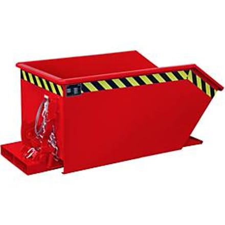 Kiepbak type GU, 300 liter, rood