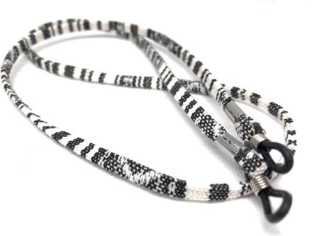 Brillenkoord Wit - Brillenband Koord - Bril Binnen Handbereik - Verstelbare Uiteinden - 30 cm - Wit